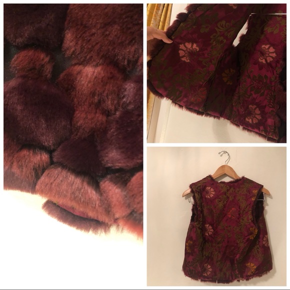 ✨SOLD✨ Vintage 1960’s fur purple flora - Picture 3 of 4
